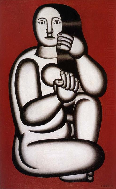 Fernard Leger The female nude on the red background china oil painting image